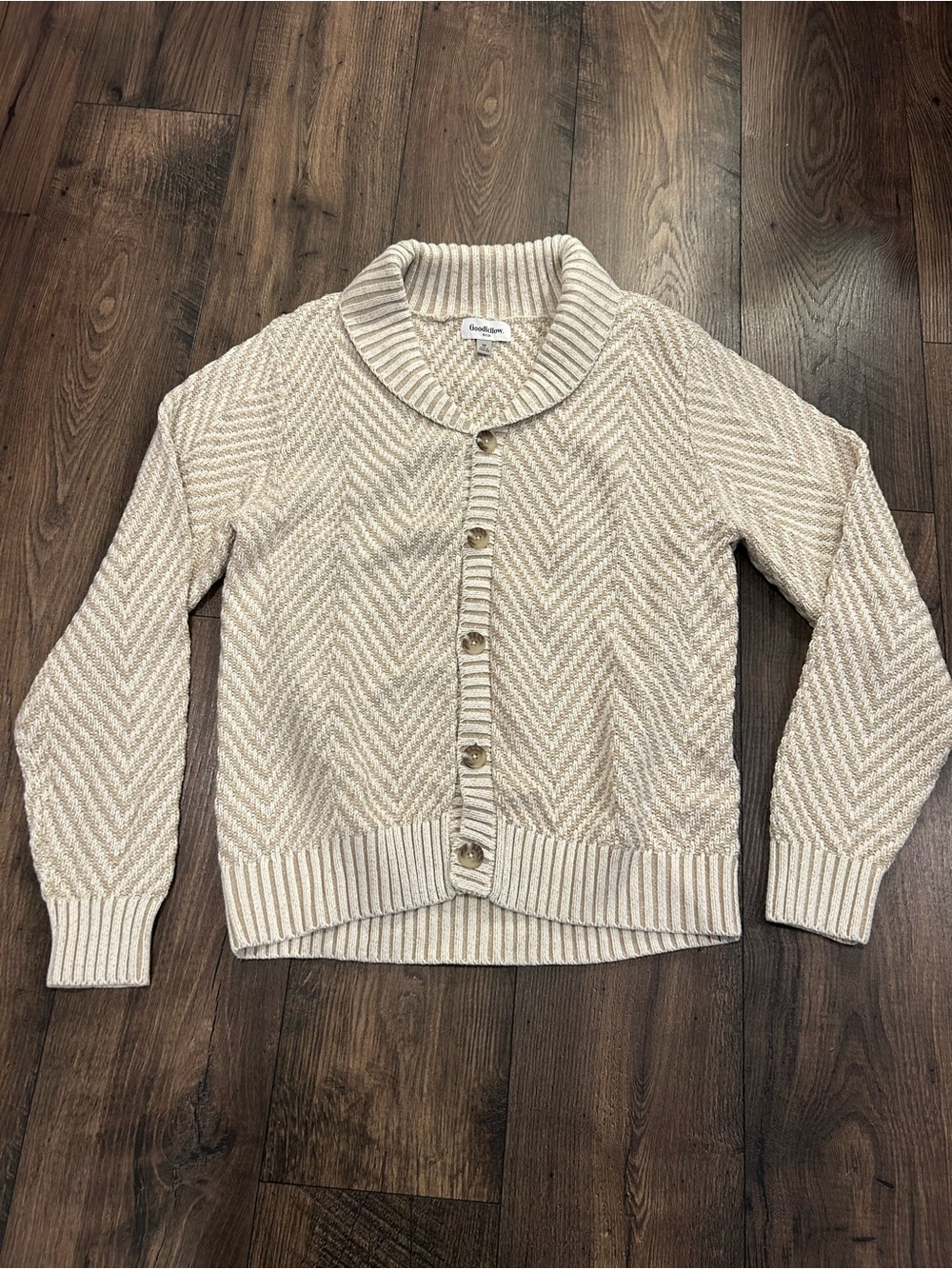 Goodfellow & Co Men’s Beige Cardigan Sweater